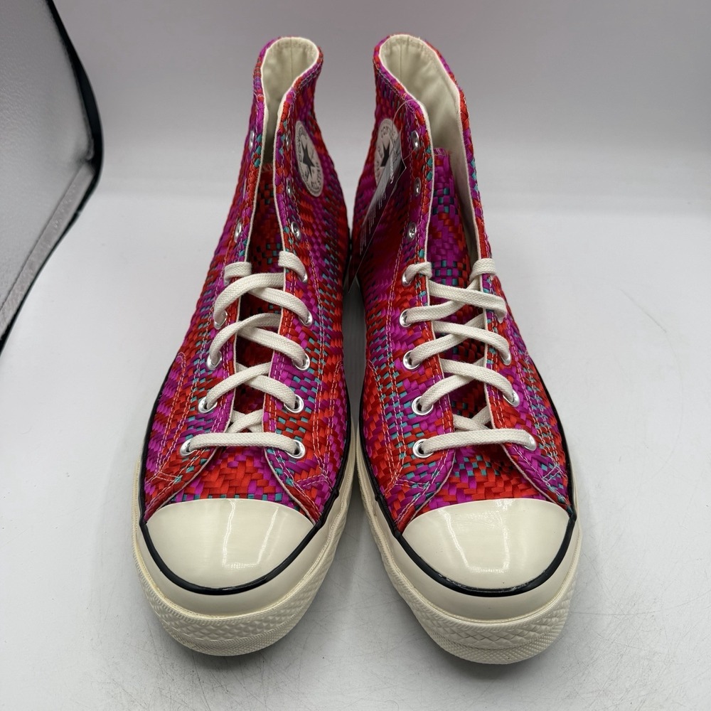 Converse Chuck 70 Hi Culture Weave Shoes Mens 10 Womens 12 Red‎ Pink 167990C - Picture 5 of 11